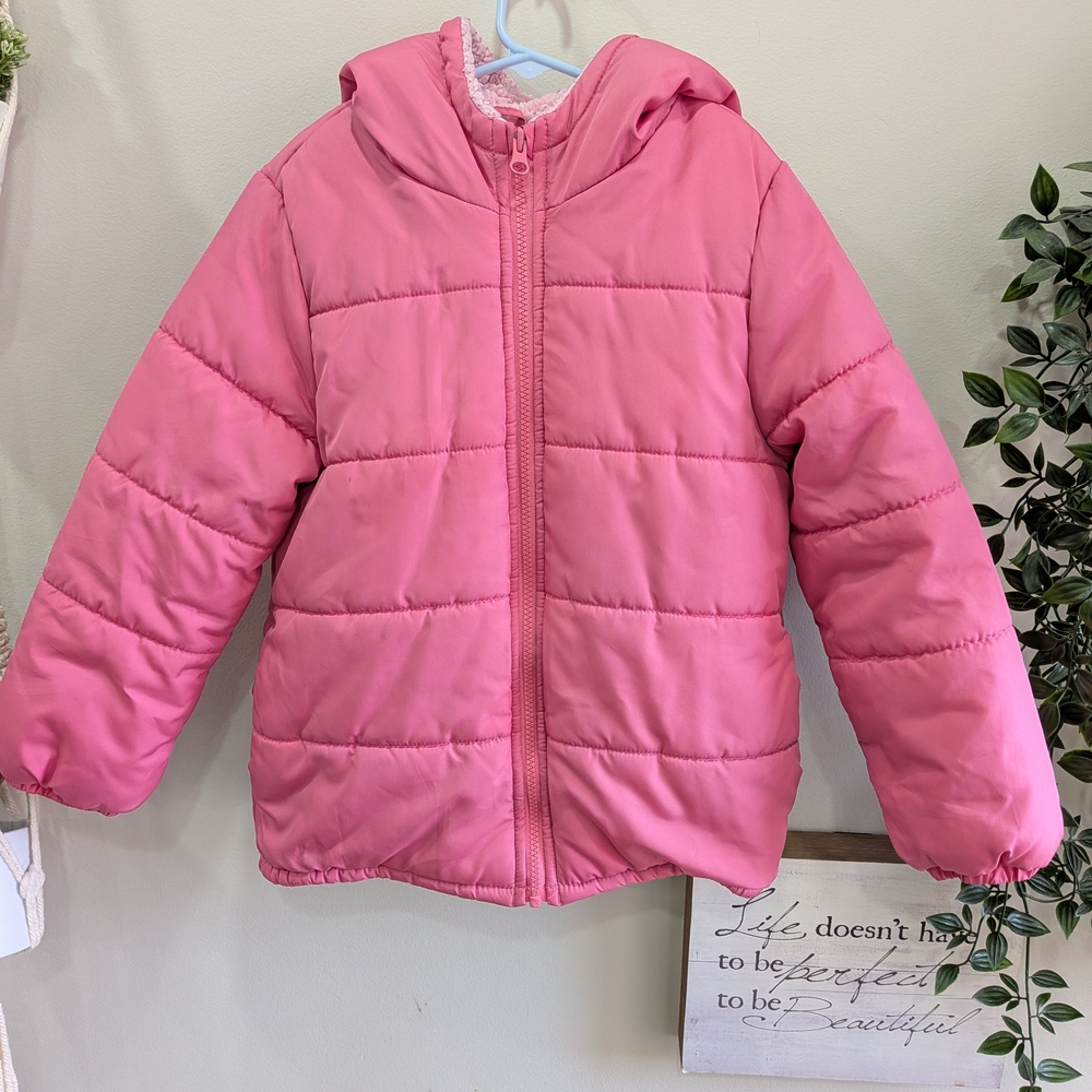 OshKosh B'gosh Girls Bubblegum Pink Hooded Winter Jacket